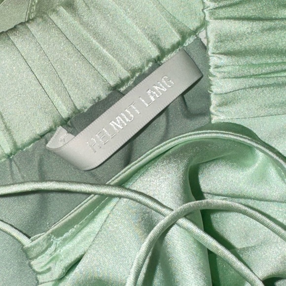 Helmut Lang Celery Green silk dress (XS, US2) - Picture 4 of 7